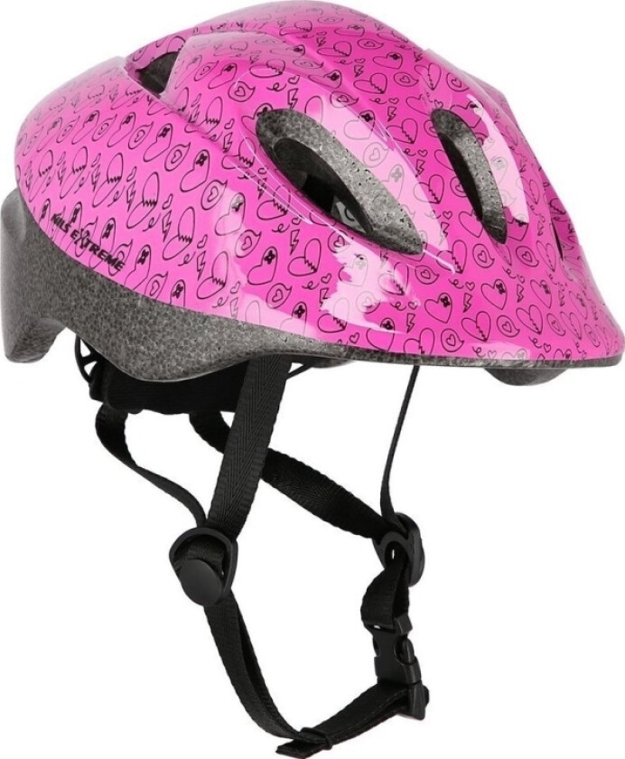 Nils Extreme Sykkelhjelm For Rulleskøyter/Skateboard Mtw05 Rosa Størrelse S