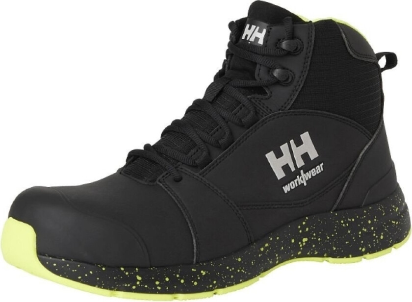 Shoes Helly Hansen Barcode Mxr Mid S3s, Black/Yellow 39