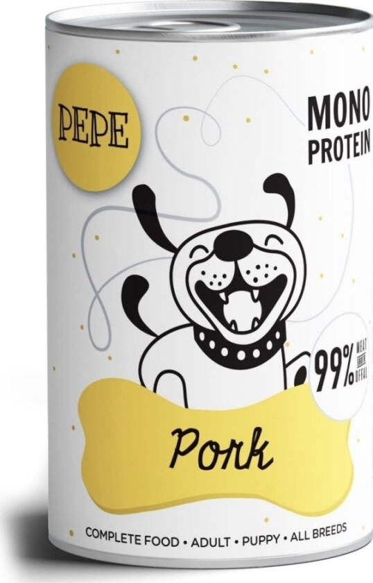 Pet Box Pepe Mono Protein Svinekjøtt Våtfôr 400G