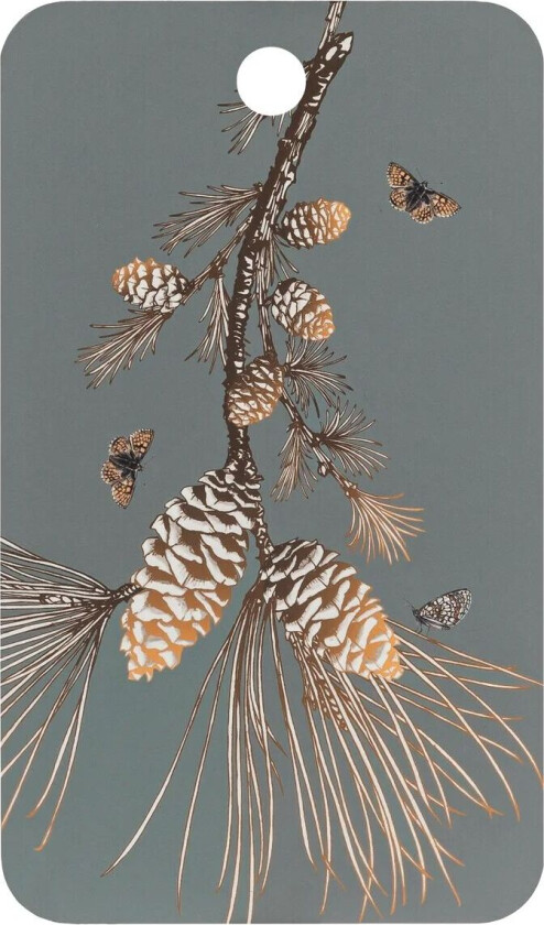 Pine Cone skjærefjøl 20x34 cm Moss grey
