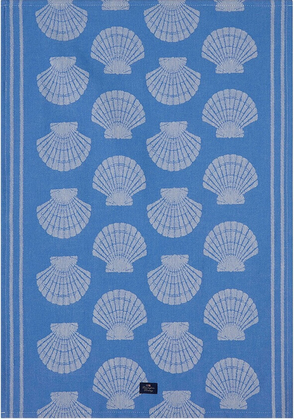 Kjøkkenhåndkle, Shell Jacquard - Blå