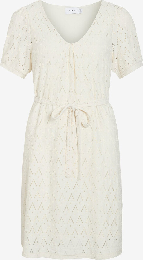 Kjole viAmalina V-neck S/S Dress - Grå