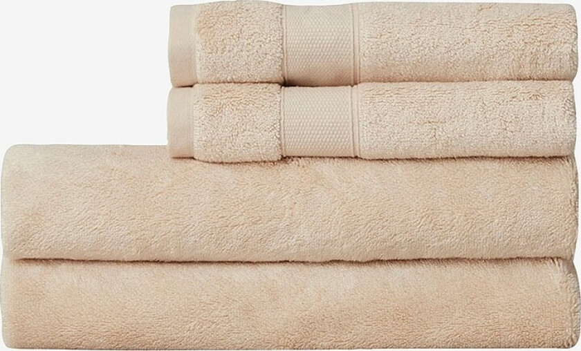 Håndkle Hotel Cotton/Modal/Mulberry Silk Towel - Beige