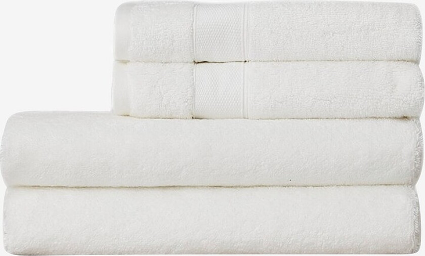 Håndkle Hotel Cotton/Modal/Mulberry Silk Towel - Hvit