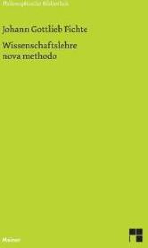 Wissenschaftslehre nova methodo