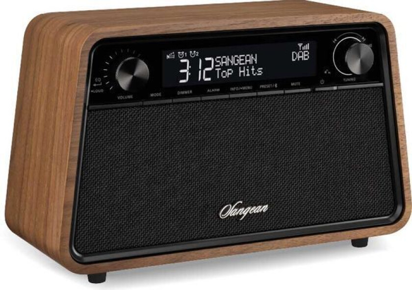 Beha Sangean Dab Radio Retro Wr201d Bt Valnøtt 342011
