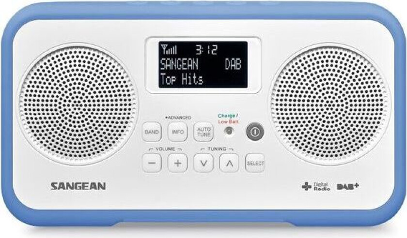 Beha Sangean Dab Radio Stereo Dpr77 Hvit Blå 340077b