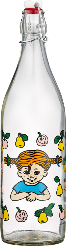 Pippi glassflaske 1 L Fruits