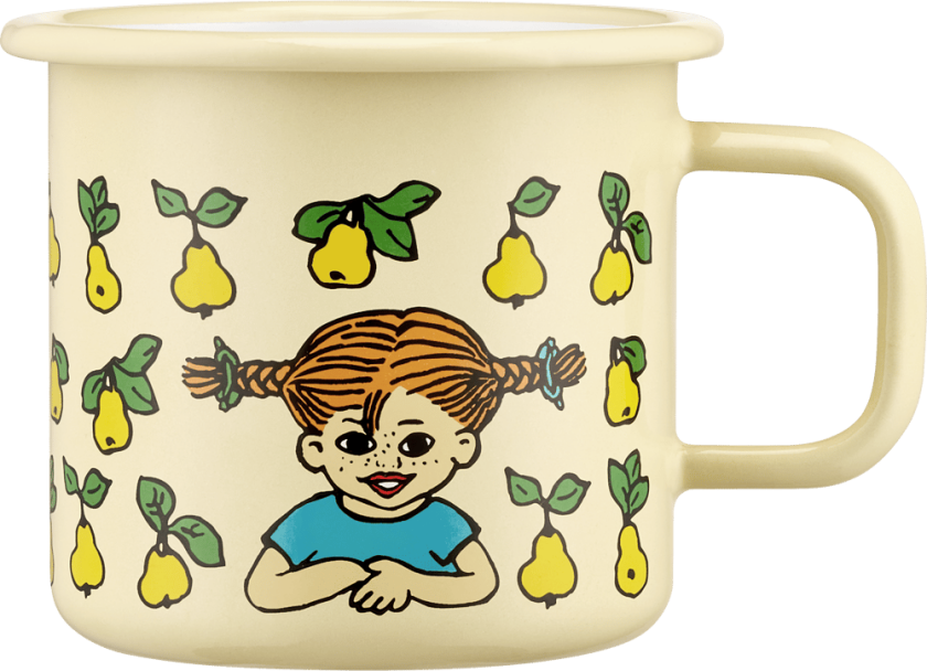 Pippi Långstrump emaljekopp 3,7 dl Fruits
