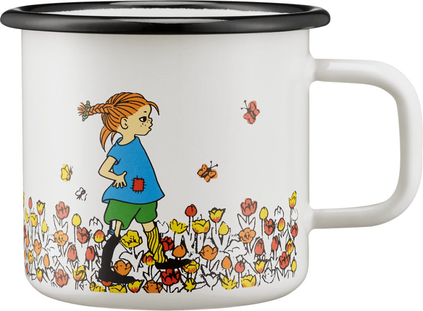Pippi Långstrump emaljekopp 3,7 dl Be More Pippi