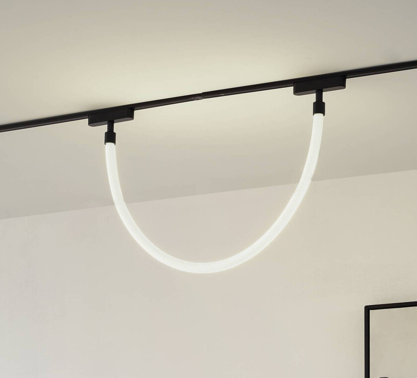 Lindby LED-lysslange Lumaro, lengde 100 cm, tekstil, 48 V