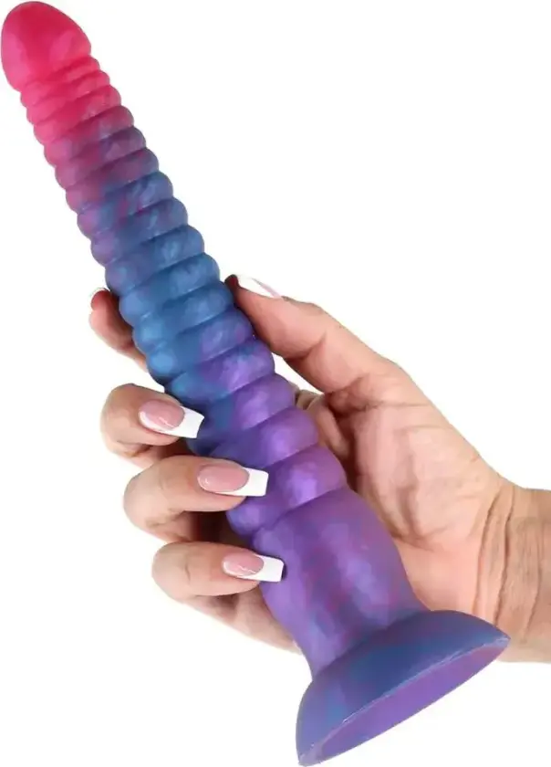 Colours Stacked Dildo Pink/Blue 23 cm