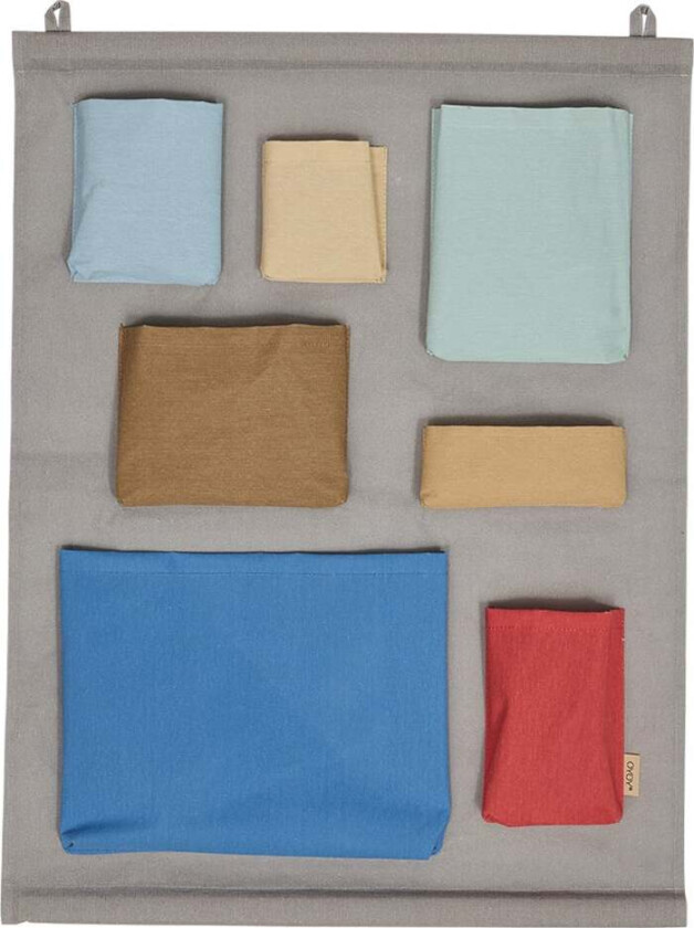 Saga Veggoppbevaring, Blå - Hengeoppbevaring - Polyester,Bomull,Polyamid