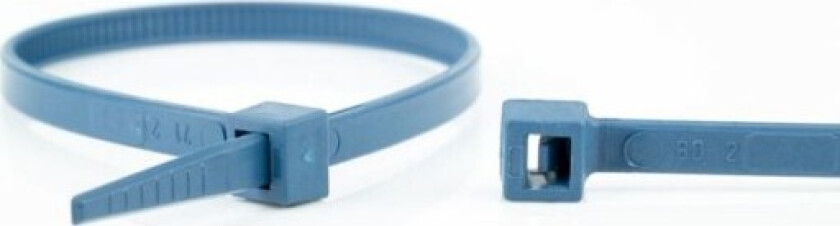 100 stk Buntebånd detekterbar 3,6x200 mm, blå