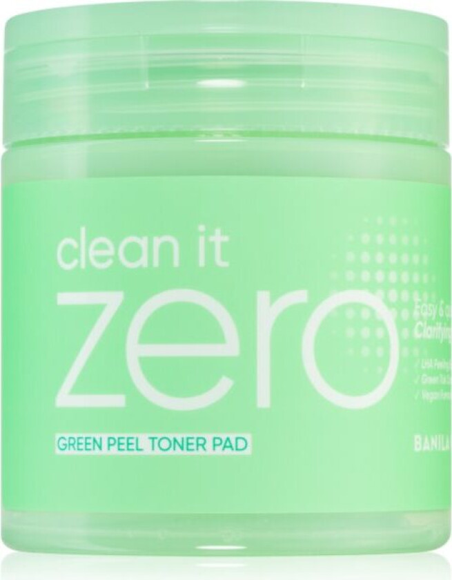 Banila Co. clean it zero Green Peel dischetti esfolianti viso per pelli grasse e problematiche 70 pezzi