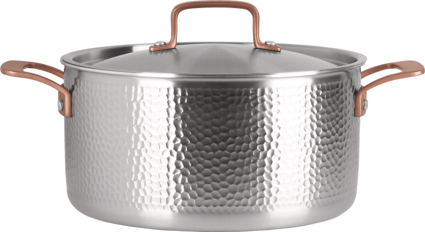 Gryte med lokk 24 cm / 5,65 liter - Rustfri