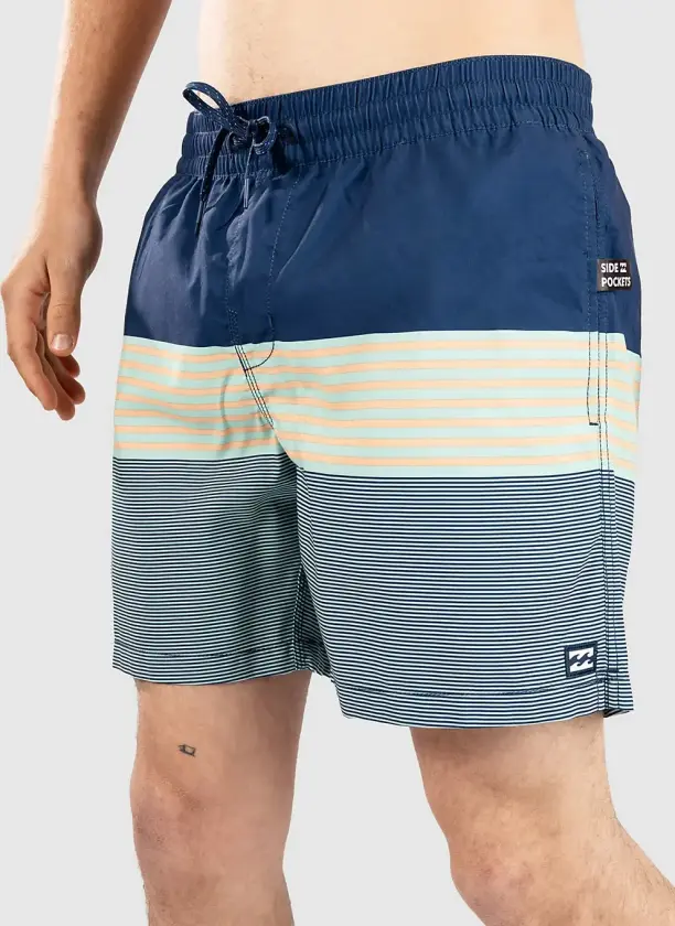 All Day Stripe Lb Boardshorts blå