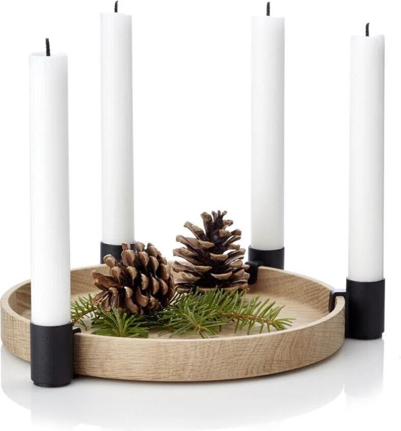 Applicata Luna lysestake eik-svart