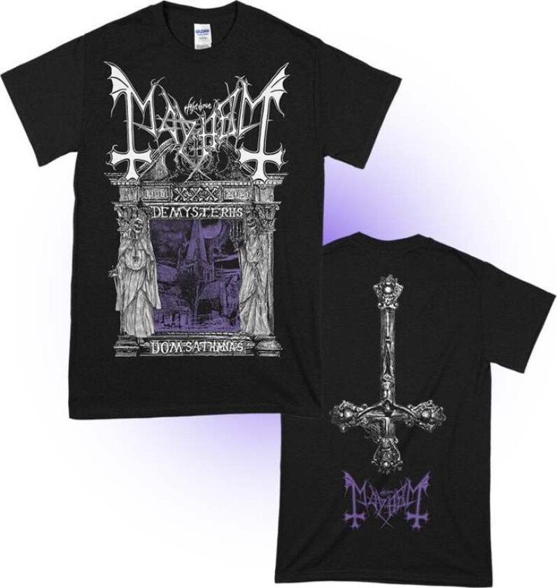 Mayhem T-skjorte - Temple Black - S til XXL - Herrer - svart
