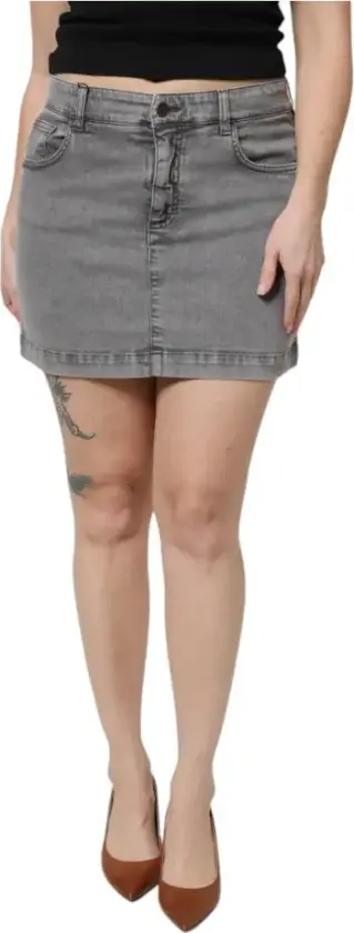 Dame, Skjørt, Grå, S