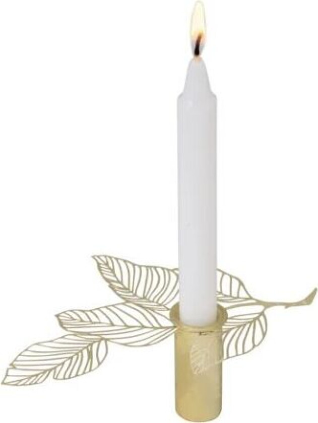 Hassel lysestake liten 3 cm Gull