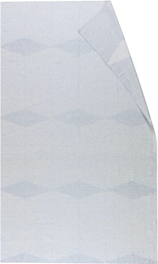 Geometric duk 147 x 250 cm Blå-hvit