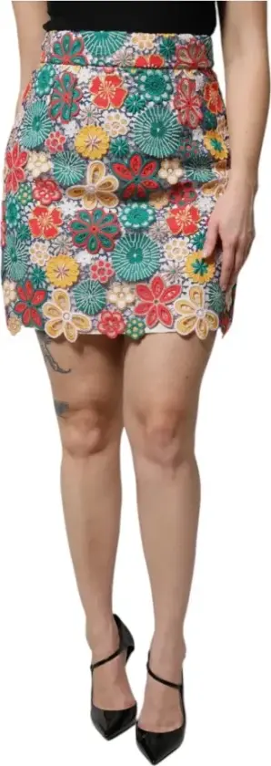 Dame, Skjørt, Flerfarget, L