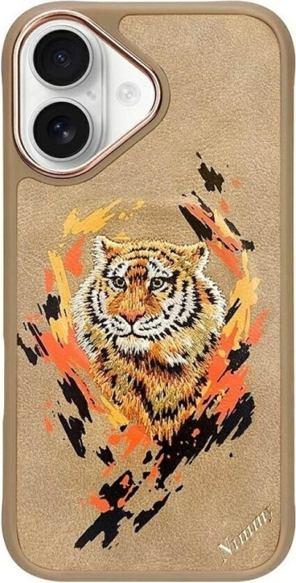 Nimmy Tygrys Magsafe Apple Iphone 16 Telefondeksel, Lysebrun