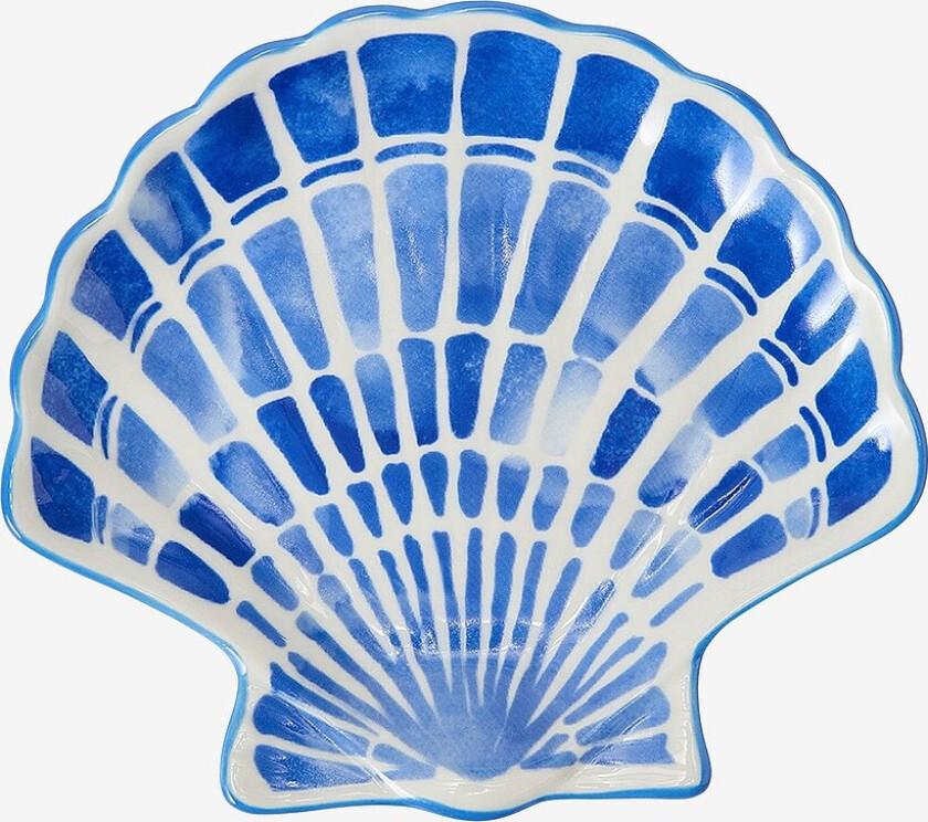 Serveringsfat, Shell Stoneware Small - Blå