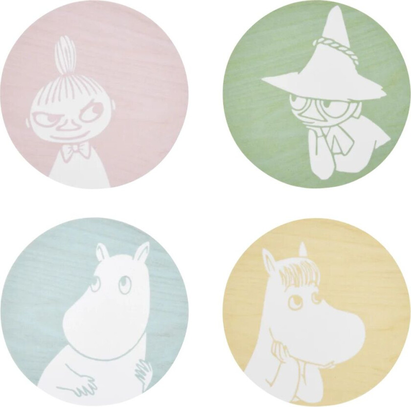 Bilde av Moomin glassunderlag Ø10 cm 4-pakning Moomin characters