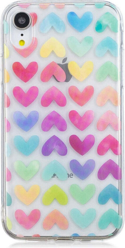 iPhone XR Fleksibelt Plast Deksel m. Motiv - Hjerte