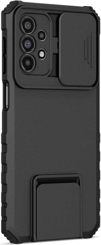 Samsung Galaxy A23 / A23 (5G) Håndverker Deksel med Kickstand & Cam Slider - Svart