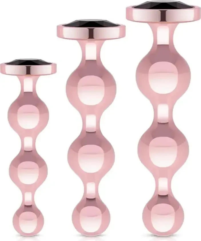 Metal Butt Plug 3-pcs Set