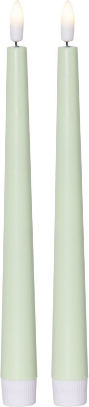 LED Kronelys Grønn - 2-pakning