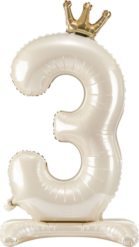 Tallballong Stående Kremhvit - Tall 3