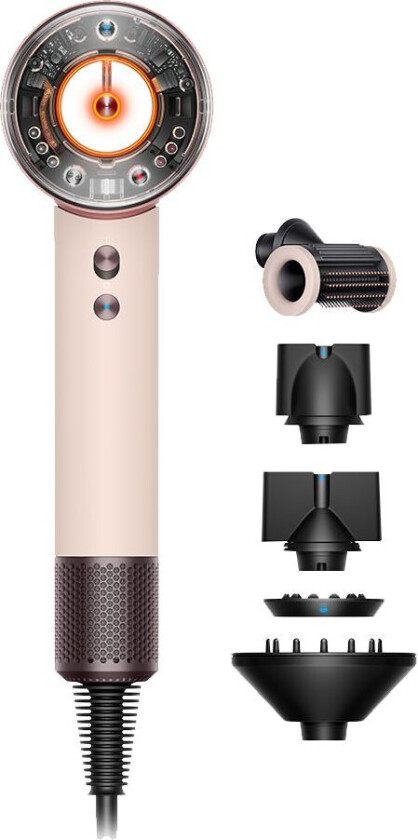 Supersonic Nural™ hårføner - Straight+Wavy (Ceramic Pink/Rose Gold)