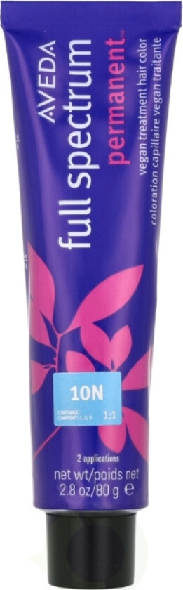 Full Spectrum Permanent Vegan Pure Tone Hair Color 80 g 10N