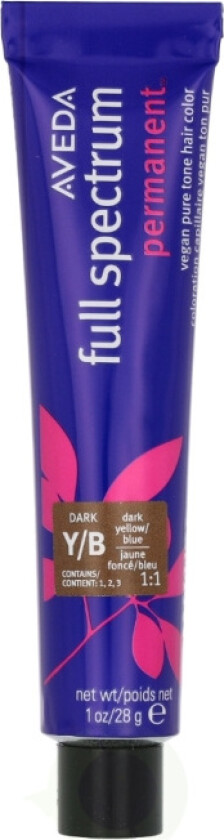 Full Spectrum Permanent Vegan Pure Tone Hair Color 28 g Yellow Blue