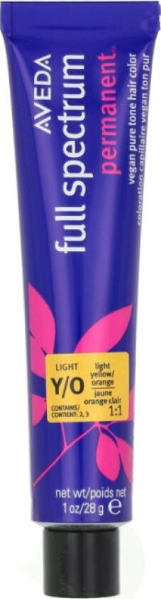 Full Spectrum Permanent Vegan Pure Tone Hair Color 28 g Light Yellow Orange
