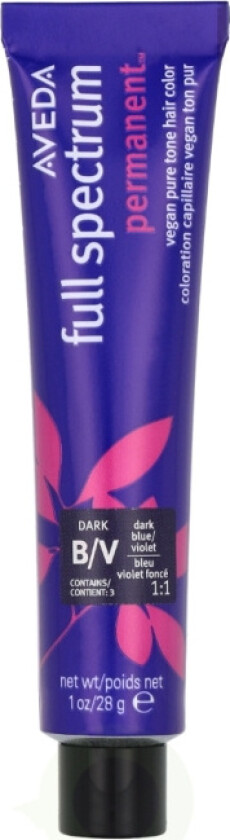 Full Spectrum Permanent Vegan Pure Tone Hair Color 28 g Dark Blue/Violet