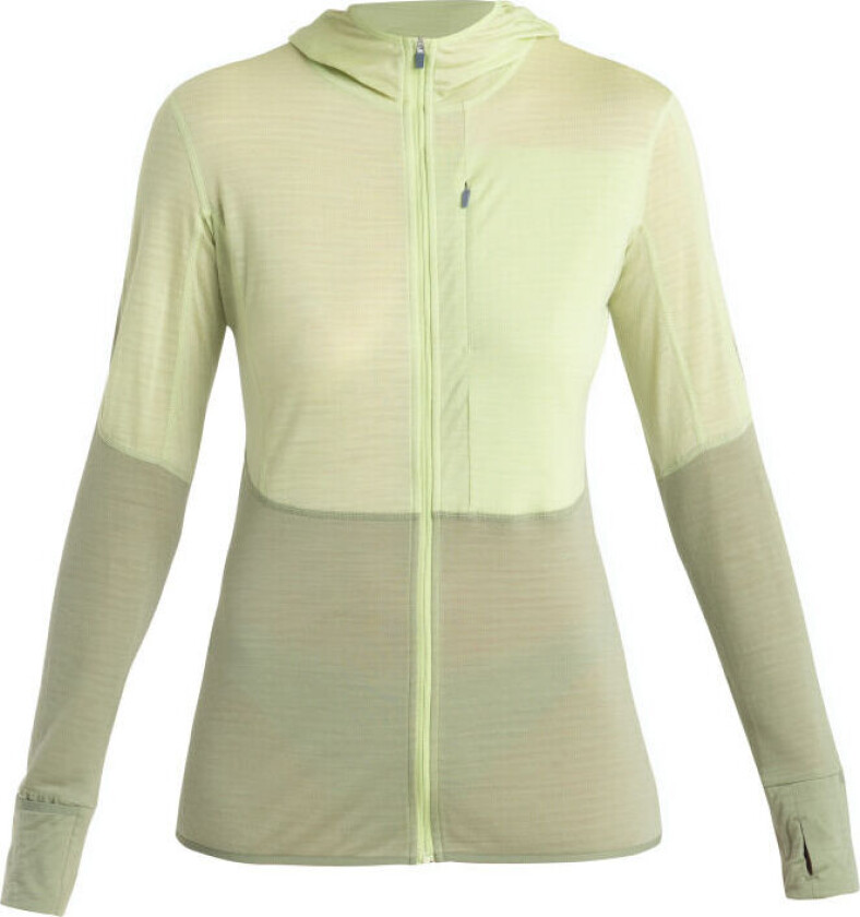 Women Merino 200 Realfleece™ Descender Ls Zip Hoodie Glazen/Lichen/Cb XS, Glazen/Lichen/Cb
