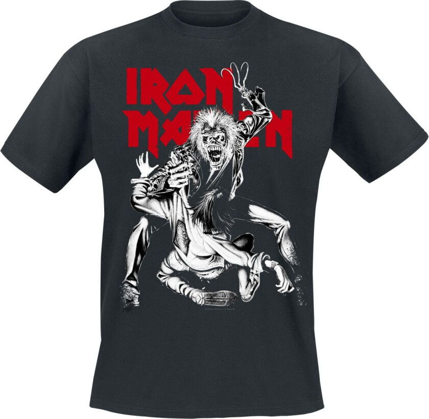 T-skjorte - Claw Crop Red - S til 4XL - Herrer - svart