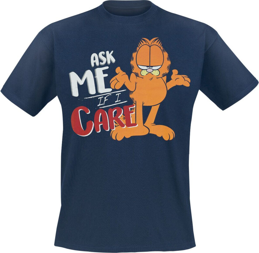 T-skjorte - Ask Me If I Care - S til 3XL - Herrer - blå
