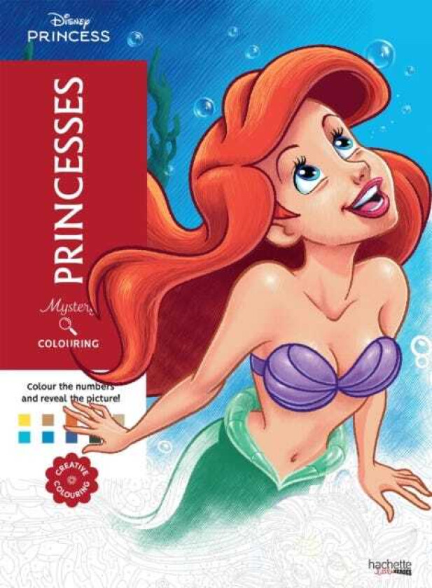 Mystery Colouring Princesses Reveal iconic Disney characters with colour by number