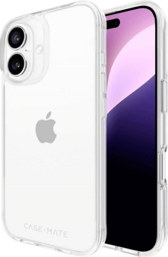 Case-Mate Tough Mobiltelefon Backcover Apple Iphone 16 Transparent Induktiv Opladning Cm054320