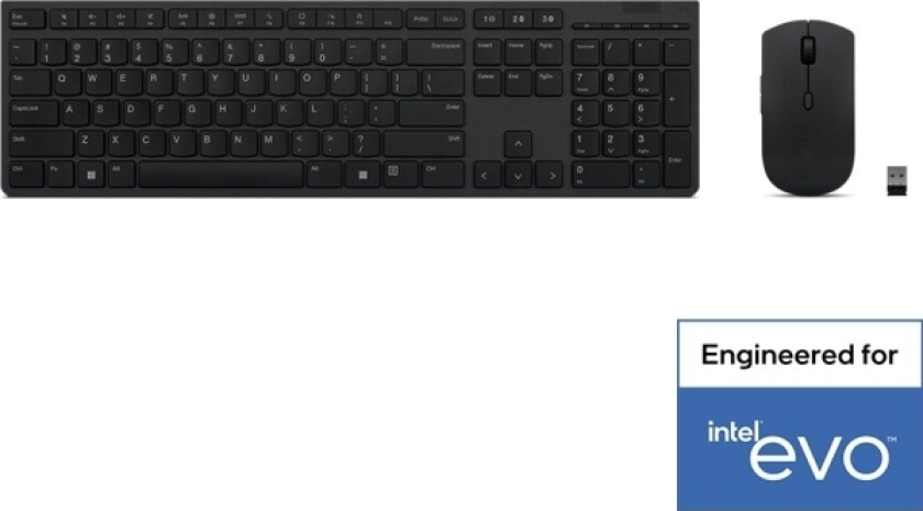 4X31k03931 Klawiatura Doczona Myszka Rf Wireless + Bluetooth Us English Czarny