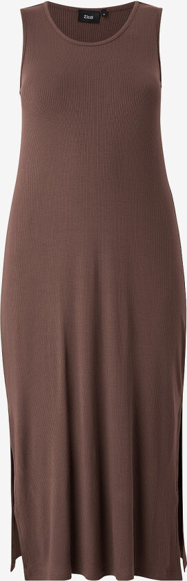 Maxikjole vCarly S/L 7/8 Dress - Brun
