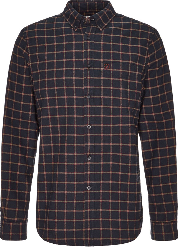 Men's Övik Flannel Shirt M, Dark Navy