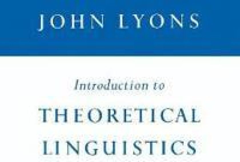 Introduction to Theoretical Linguistics