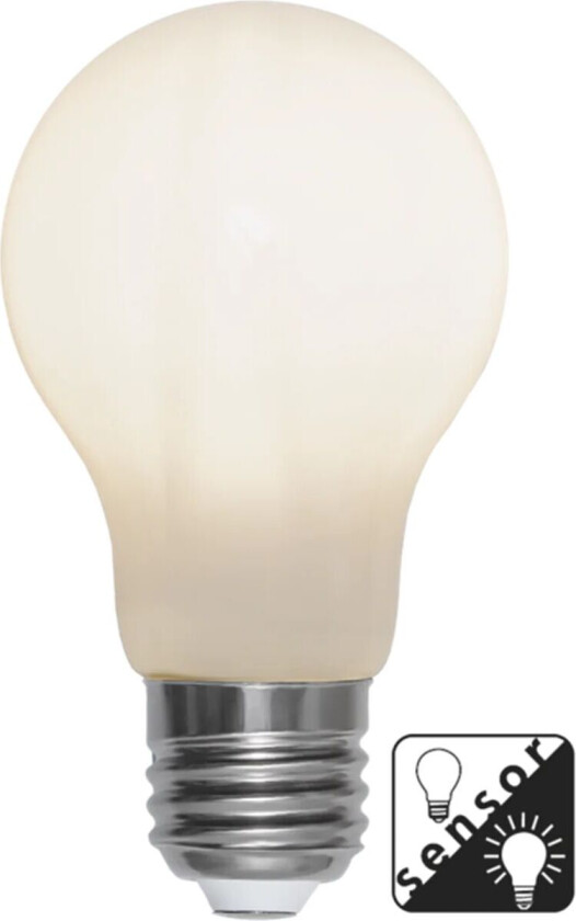 Sensor lyspære LED E27 60mm 4,5W - Opal